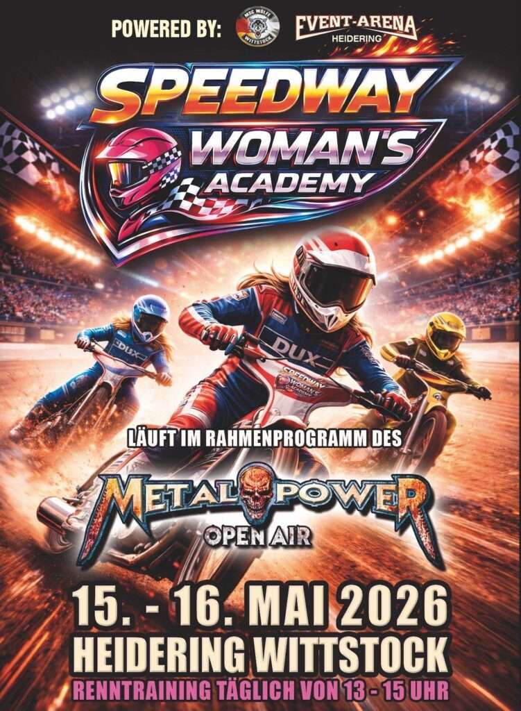 MPOA - Metal Power Open Air Vol. 3 14.05-16.05.2026 in der EventArena mit der Speedway Womans Academy